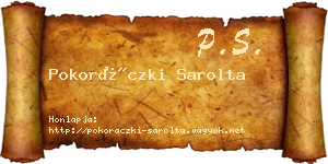 Pokoráczki Sarolta névjegykártya